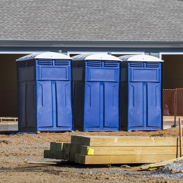 what is the expected delivery and pickup timeframe for the porta potties in Bart